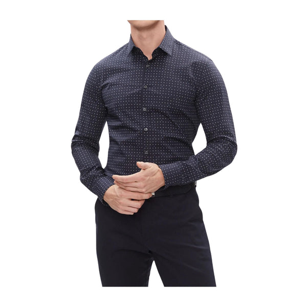 Calvin Klein Camicia elegante Camicia Uomo slim a fantasia Blu - Francavilla Moda